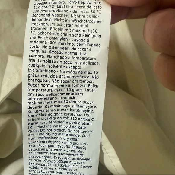 Weekend Max Mara 100% Cotton Catone Dress in Ivory - Picture 13 of 13